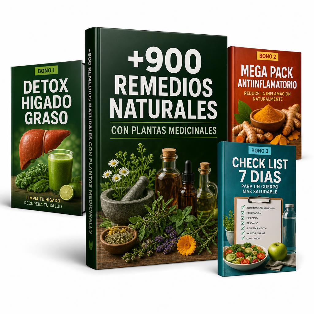 Más de 900 Remedios Naturales con Plantas Medicinales + Bonos
